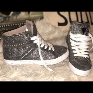 Glittery GUESS High Tops!!!